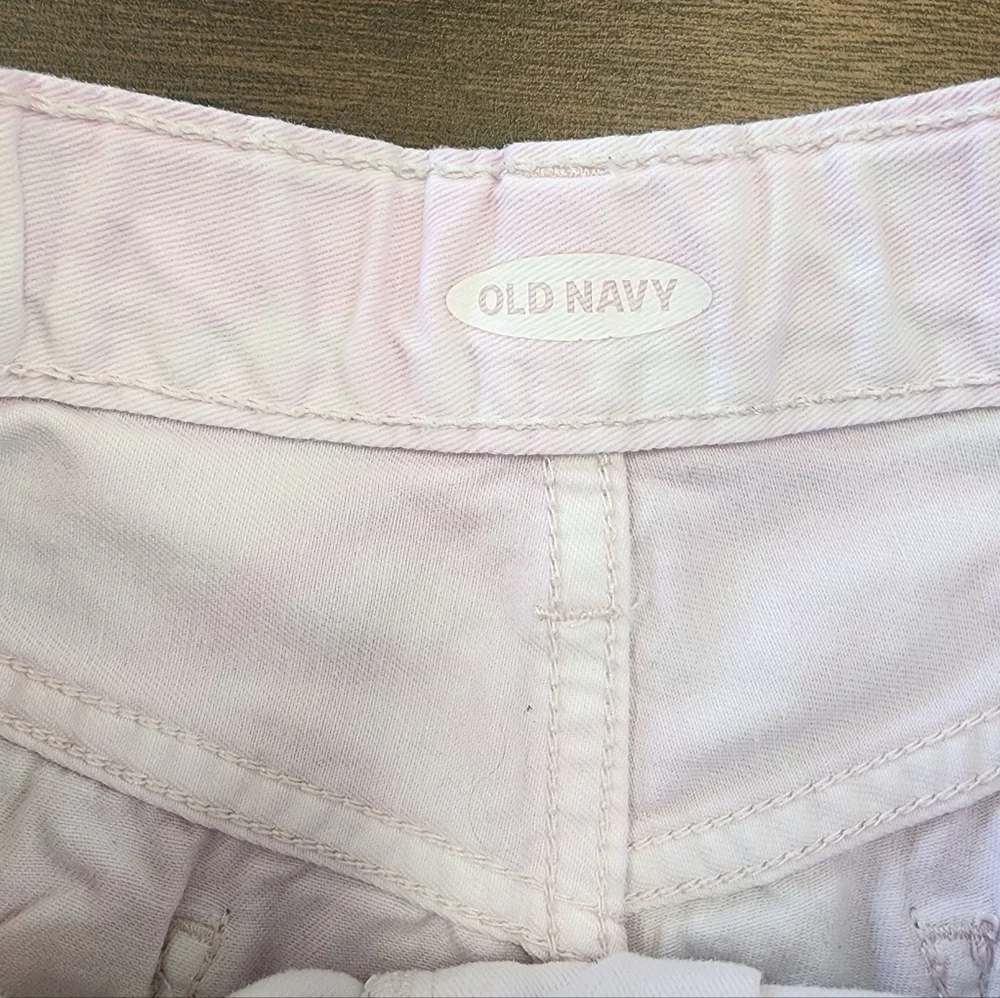 Old Navy Girls White Tye Dye Upcycle Added Colorful Patches, sz 12